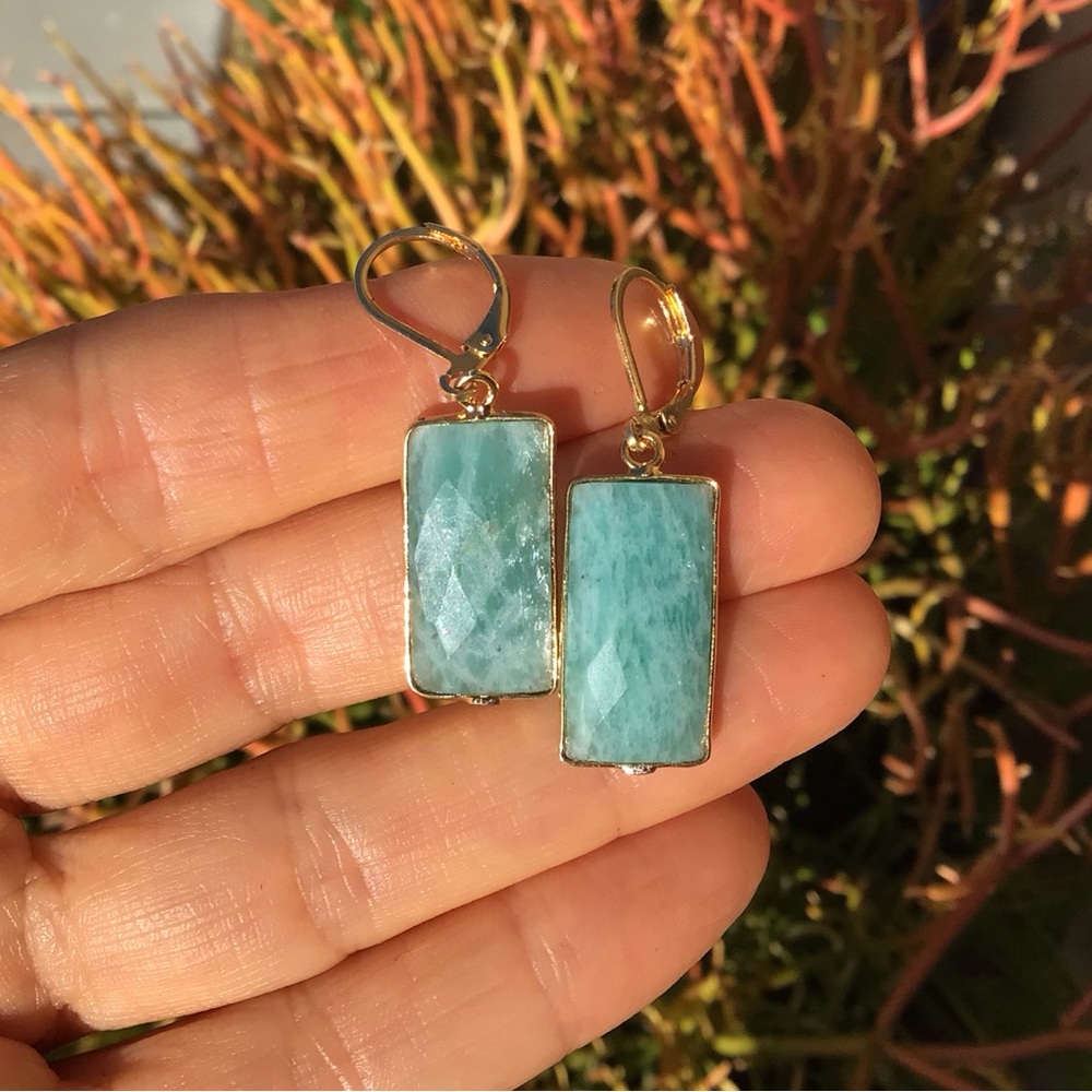 Amazonite Earrings Sundance Charm - Picture 6 of 8